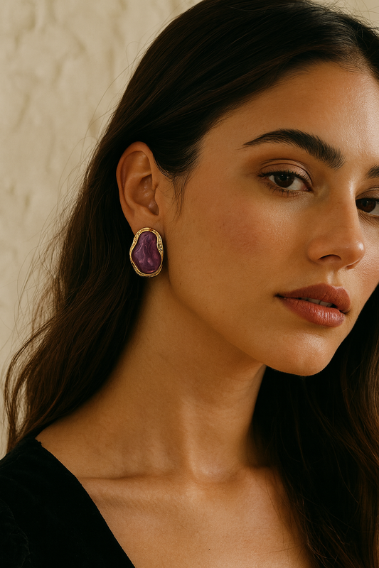 Aurora Purple Earrings