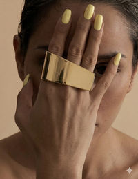 The Sculptural Two-Finger Statement Ring