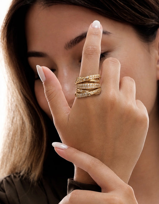 Aura Sculpted Statement Ring