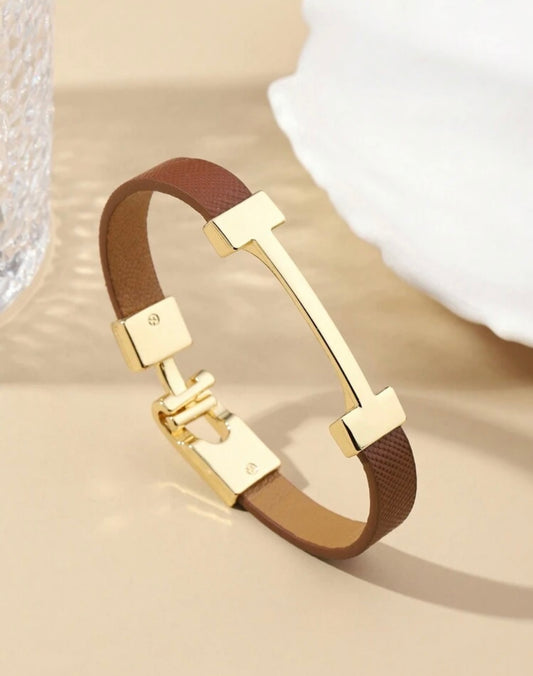 H Leather Bracelet