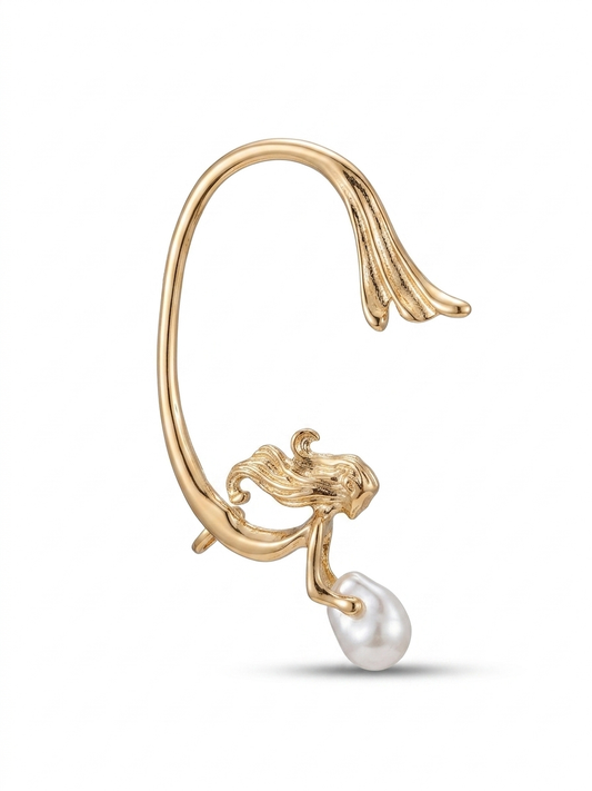 Non Pierced Pearl Ear Cuff
