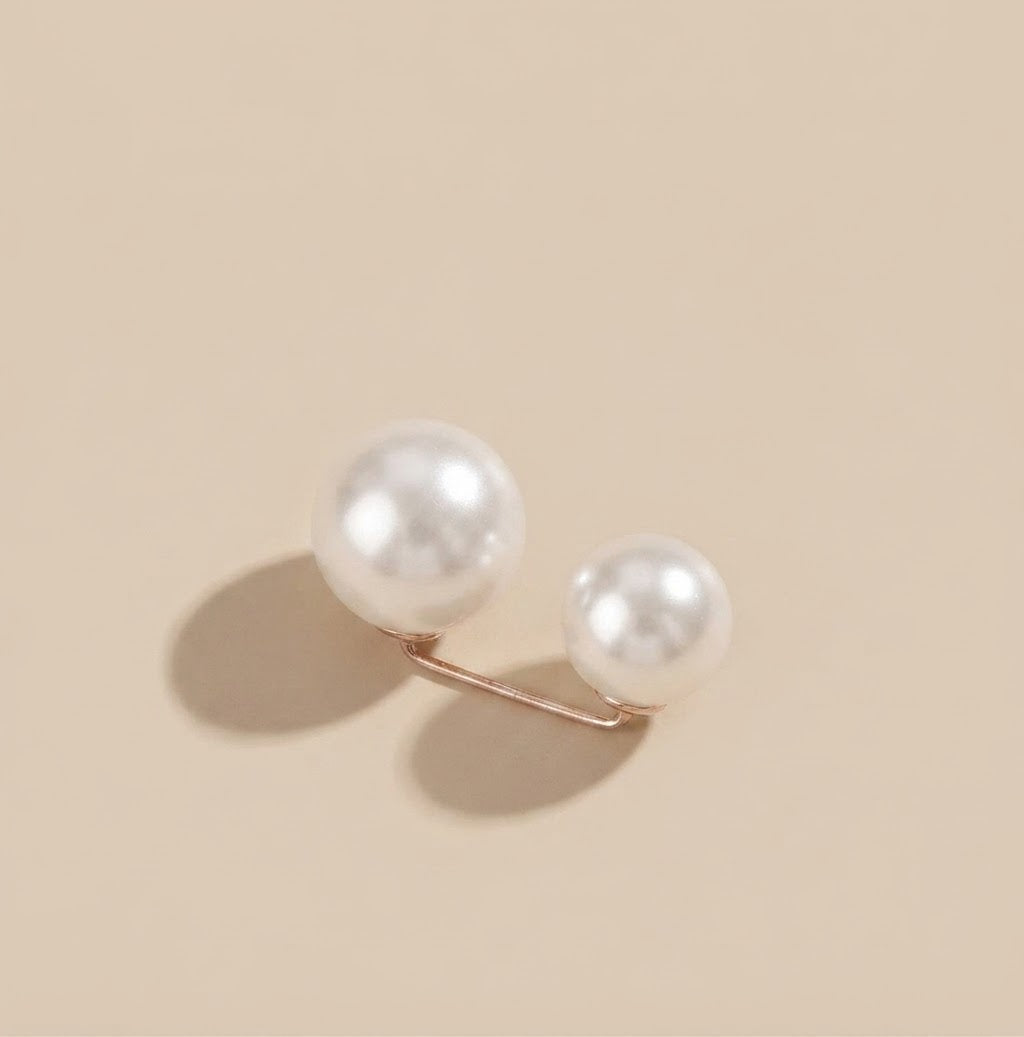 Double Pearl Pin