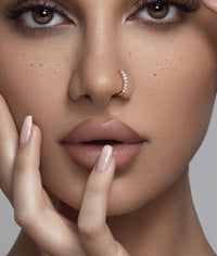 Non Pierced Rhinestone Nose Ring