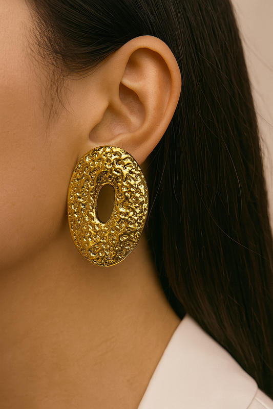 Luxury Gold Stud Earrings