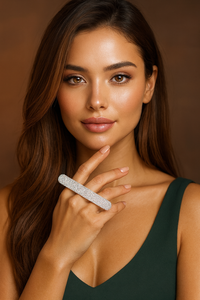 Crystal Line Statement Ring