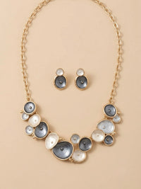 Bleu Océan Earrings and Necklace Set