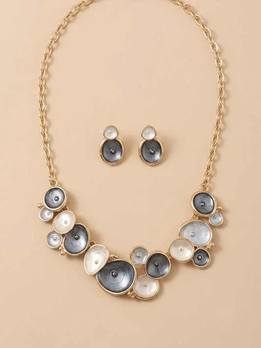 Bleu Océan Earrings and Necklace Set