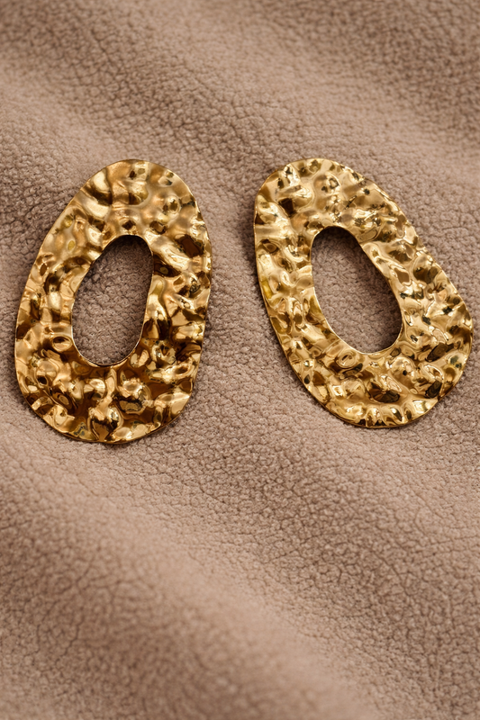 Luxury Gold Stud Earrings