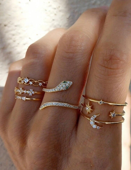 7 Pcs Ring Set