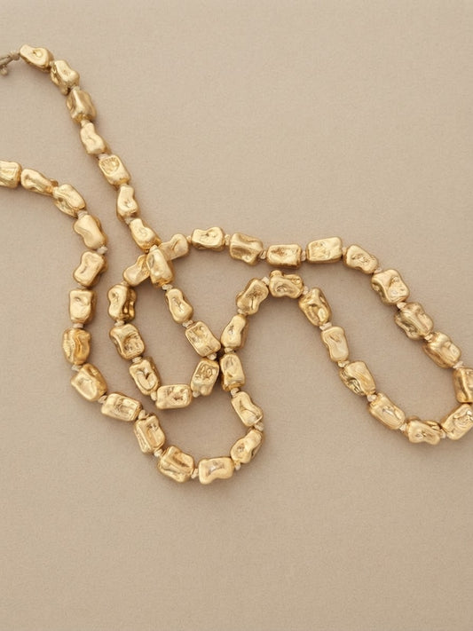 Long Gold Style Necklace