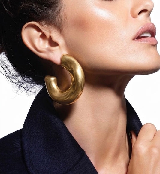 The Magma Matt Hoop Earrings