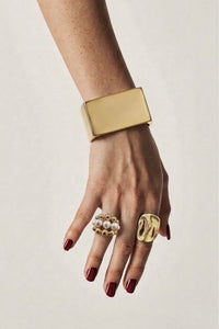 Squared Lily Bangle