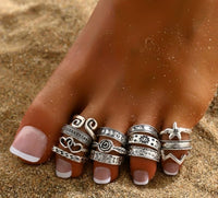 Vintage Lily Open-Toe Rings “Set of 13”