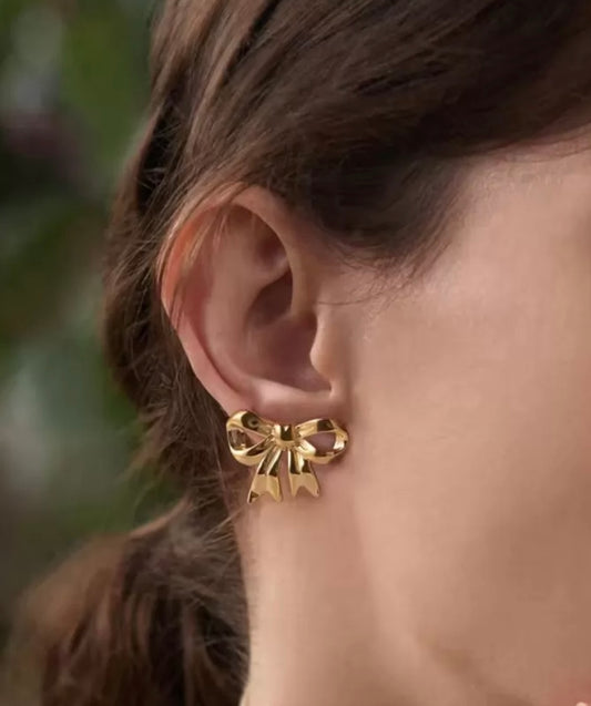 Small Ribbon Earrings