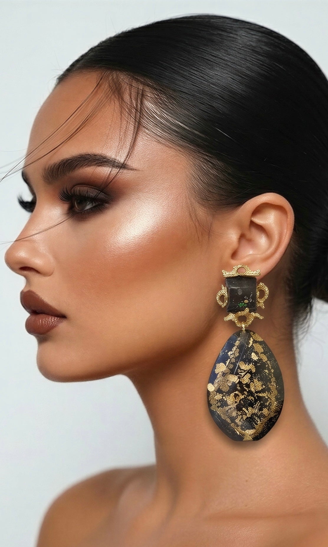 Noir Resin Earrings