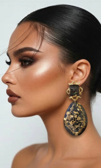 Noir Resin Earrings