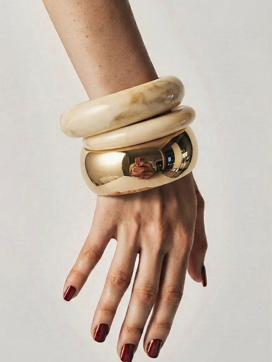 Blanche Marble 3 Pieces Set Bangle