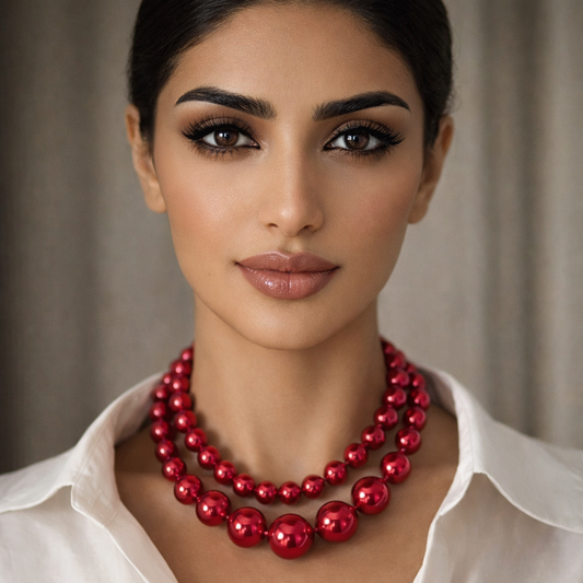 Nöel Pearl Rouge Necklace