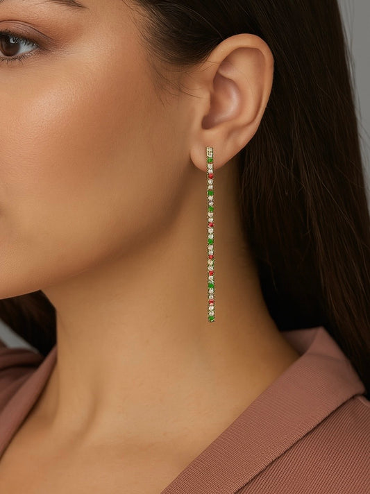 Multicolour Straight Earrings