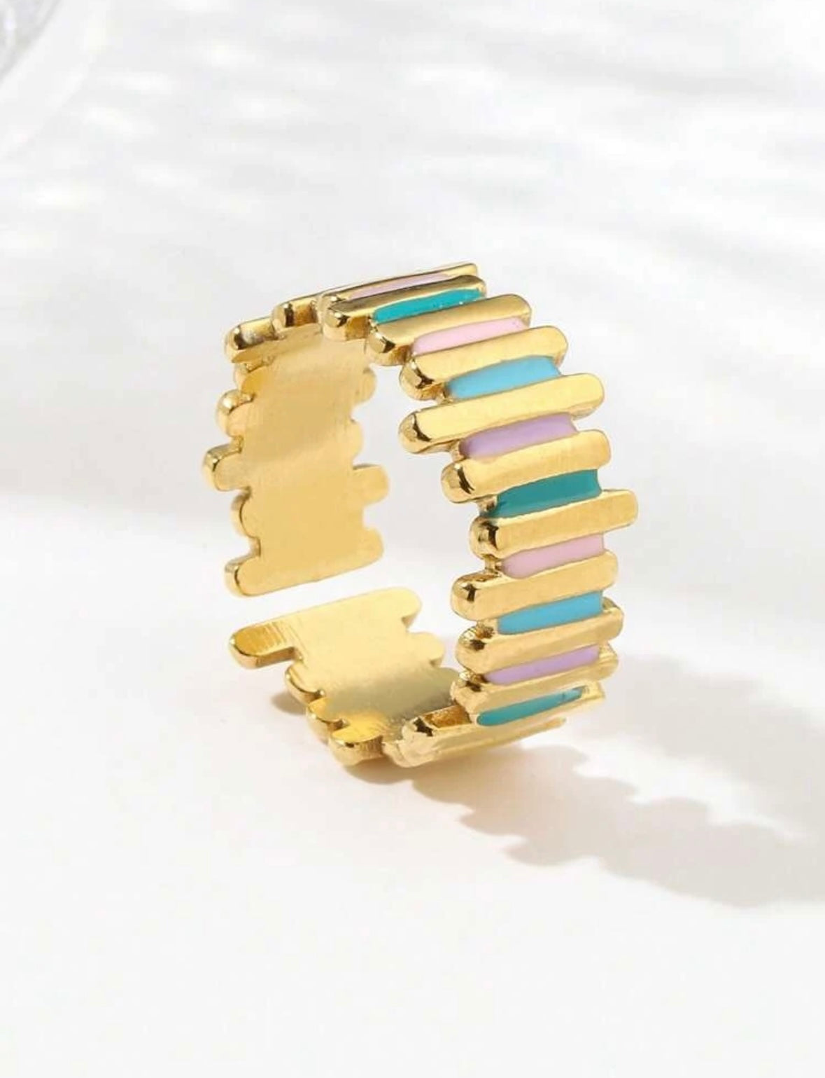 Multicolour SS Ring