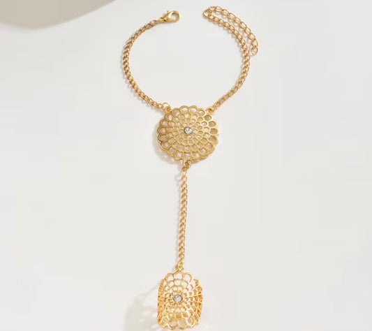 Arabian Lily Hand Bracelet