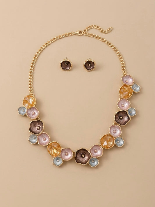 Lavande Précieuse Earrings and Necklace Set