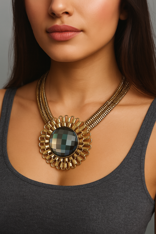 Sunflower Statement Necklace