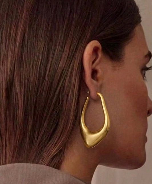 La Courbe Matt Earrings