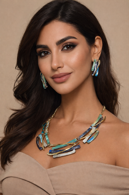 Turquoise Golden Set