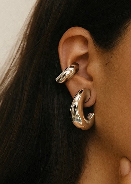 Clip on Silver Earrings