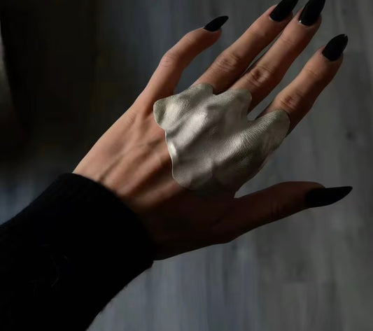 Silver Matt Statement Hand Shield