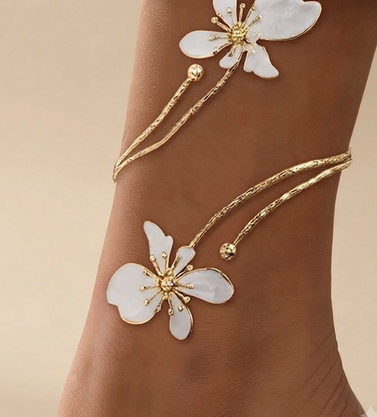 Blanc Jardin Anklet