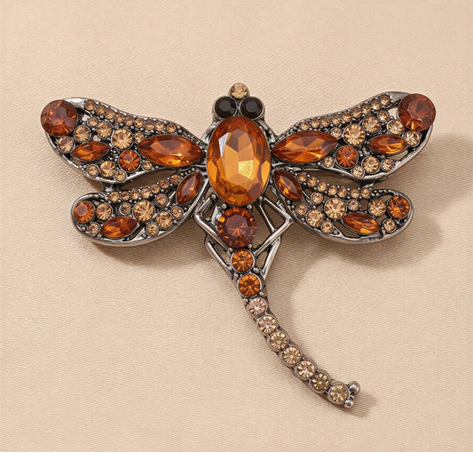 Orange Lily Brooch