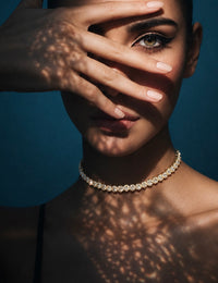 Gold Base Tennis Choker