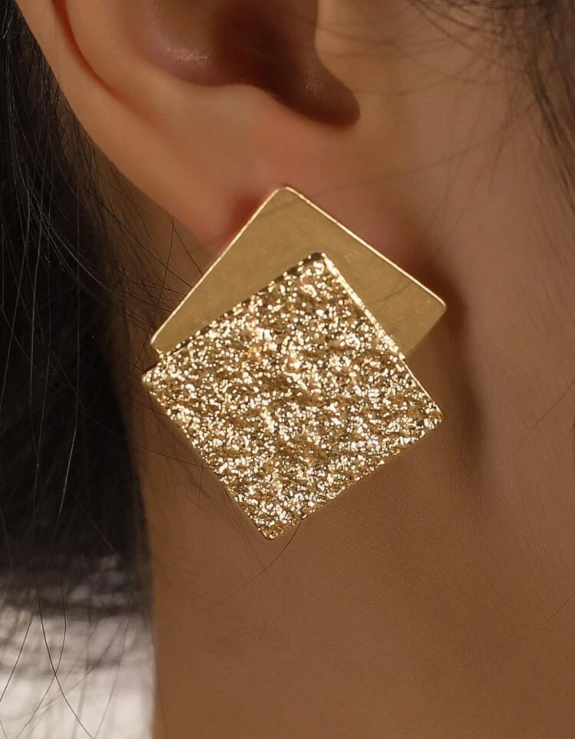 Stylish Double Squared Earrings