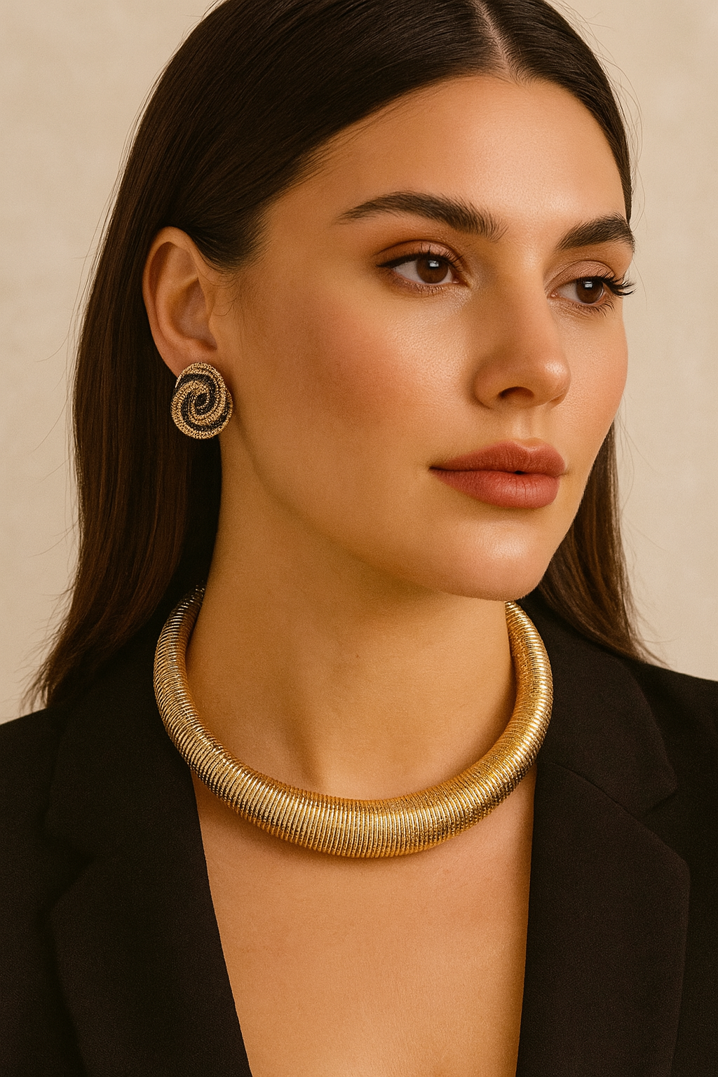 Retro Gold Choker
