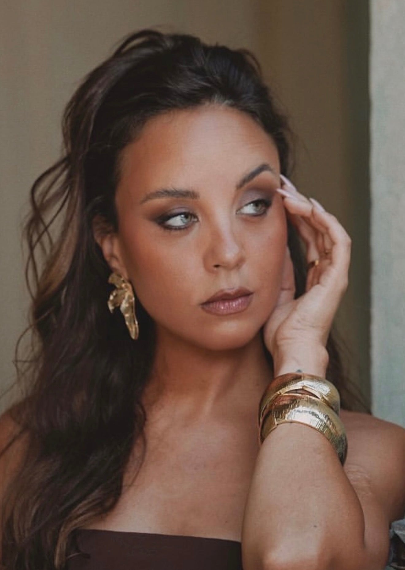 Chunky Golden Bangle