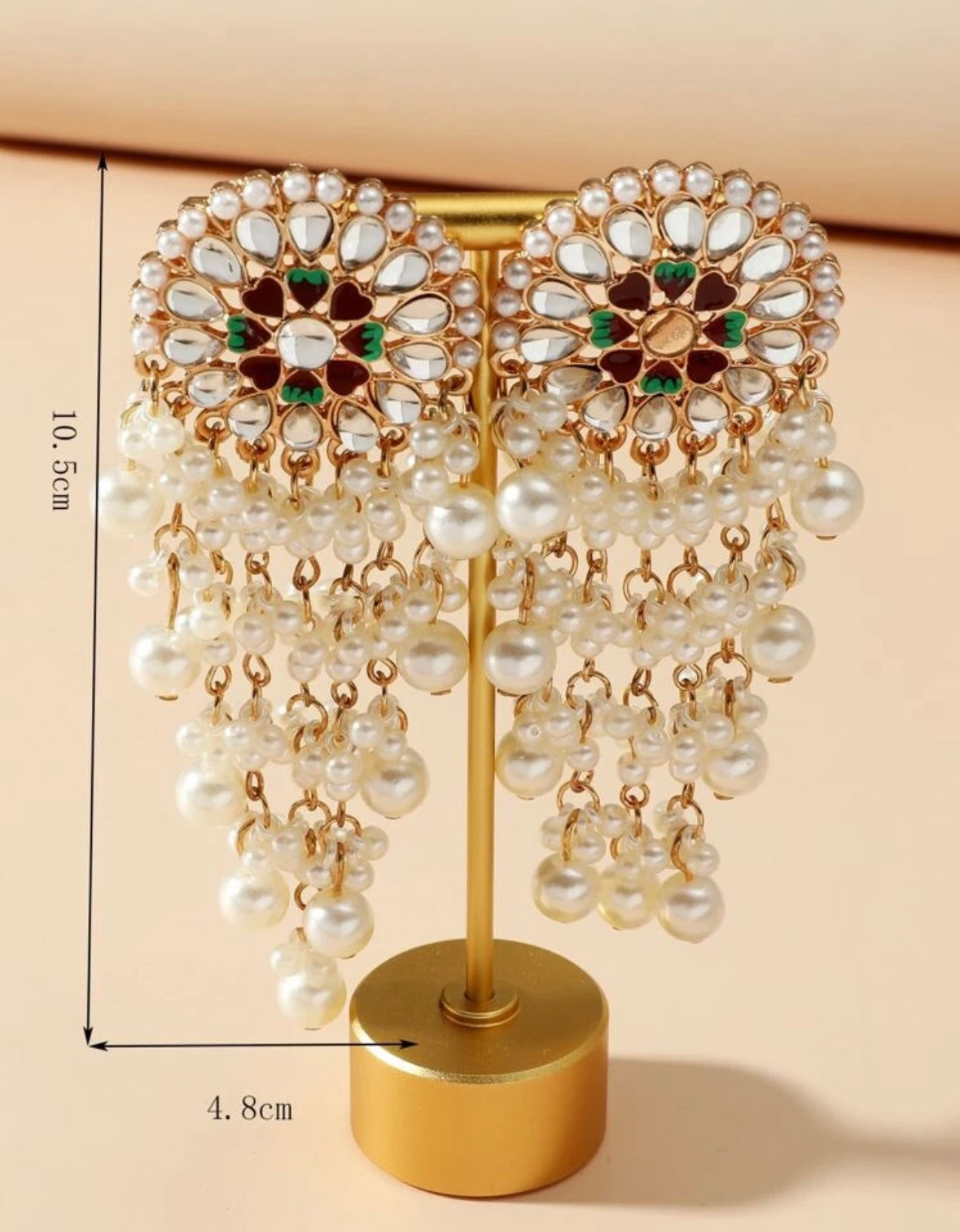 Pearl & Rhinestone Earrings