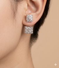 Lueur Royale Earrings “Zircon Stones”