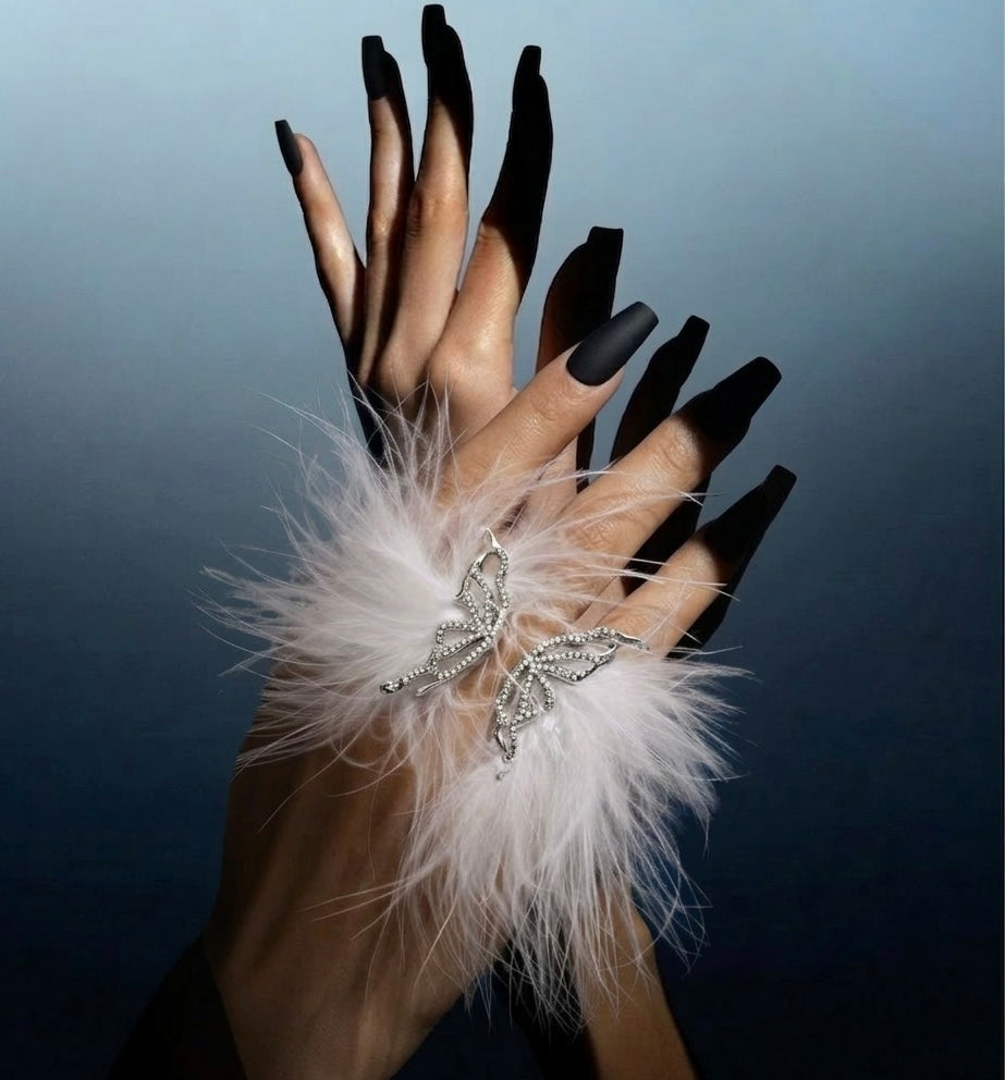 Feather Blanc Ring
