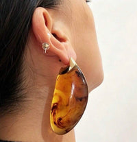 Marron Statement Earrings