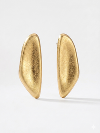 Golden Leaf Matt Earrings