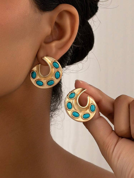 Stylish Turquoise Earrings