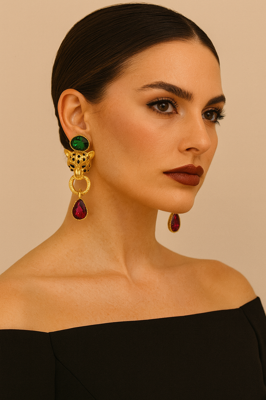 Leopard 3D Earrings