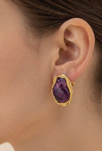 Perle Violette Earrings
