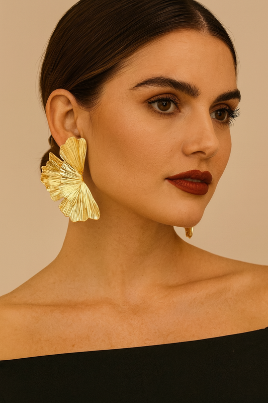 Gold Arena Earrings