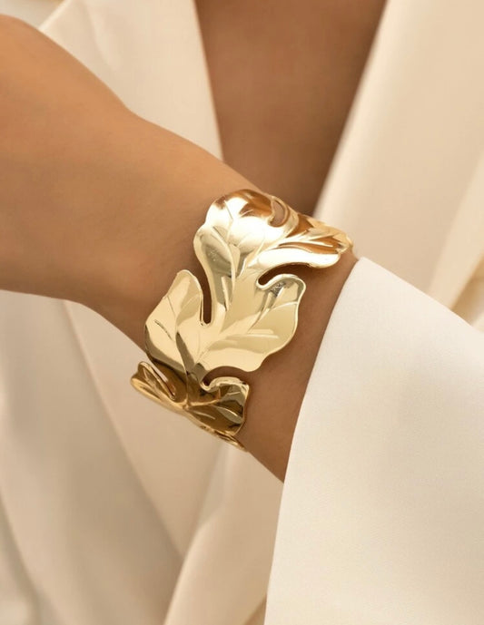 Leaf Cuff Bangle