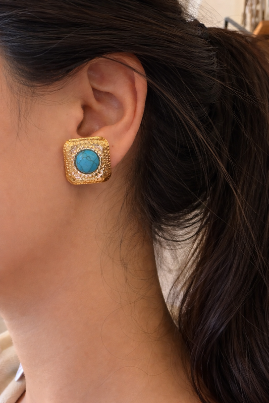 Old Money Turquoise Earrings