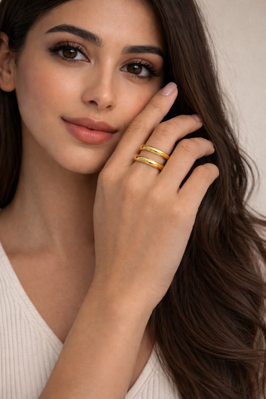 Lily Double Line Ring