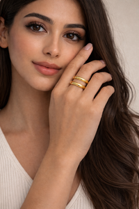 Lily Double Line Ring